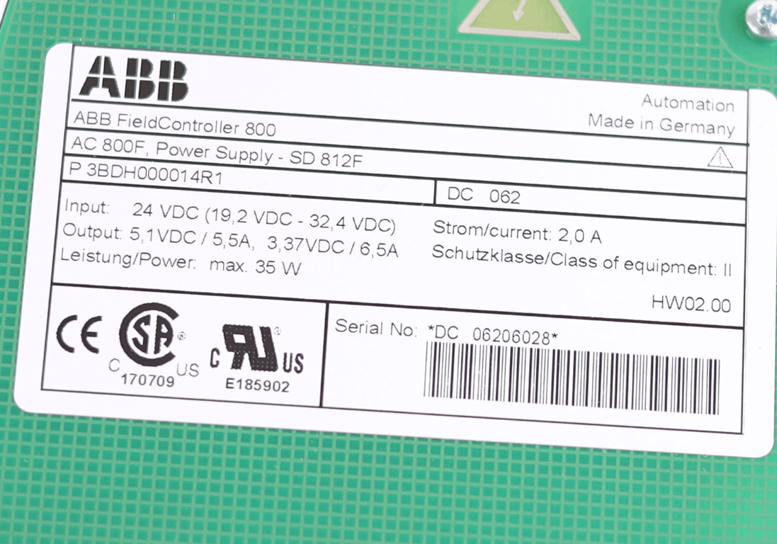 ABB SD812F Power Supply
