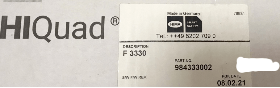 Hima F3003 Automation Module