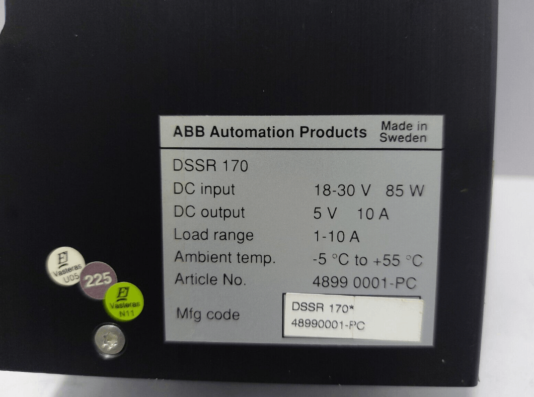 ABB DSSR170 48990001-PC Voltage Regulator Unit