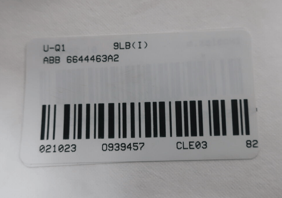 ABB 6644463A2 Rps Power Entry Panel