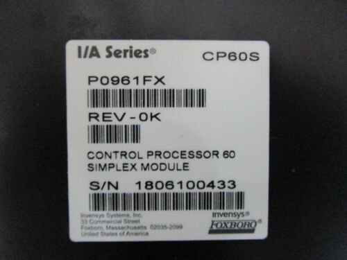 Foxboro CP60S P0961FXPLC Module