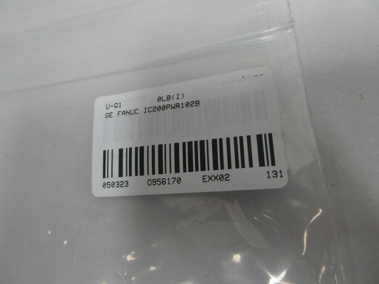 GE Fanuc IC200PWR102B Versamax Power Supply Module