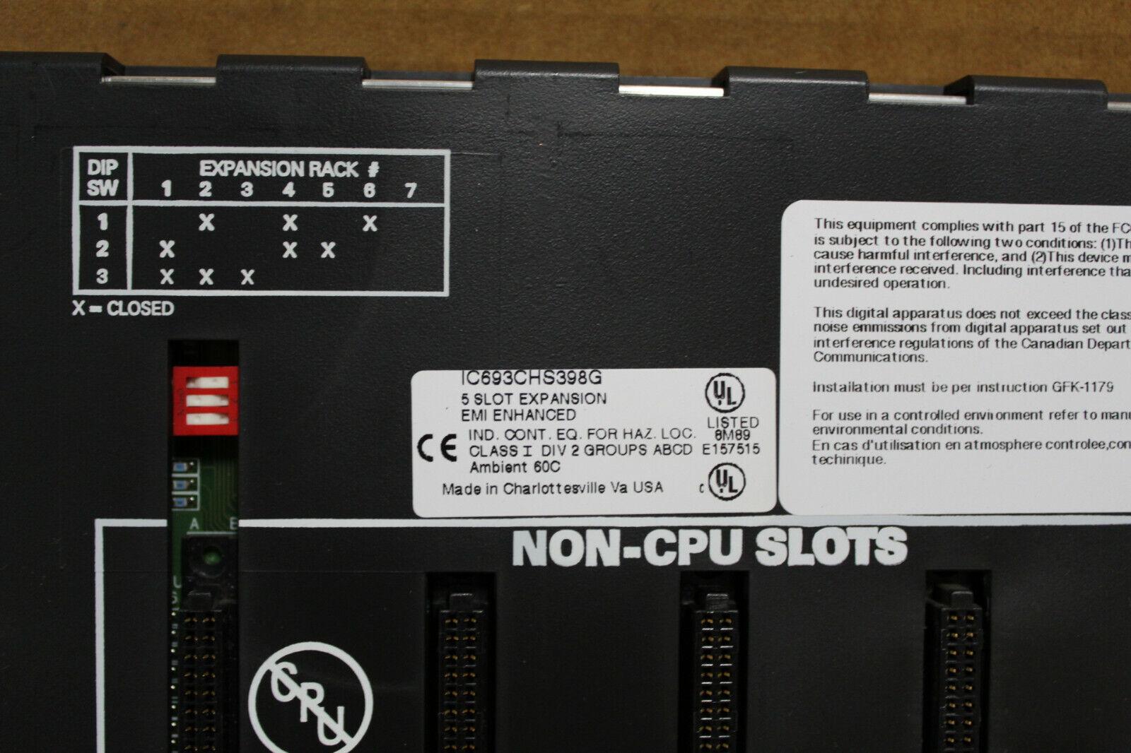 GE Fanuc IC693CPU311-BE Base 5 Slot With CPU Module