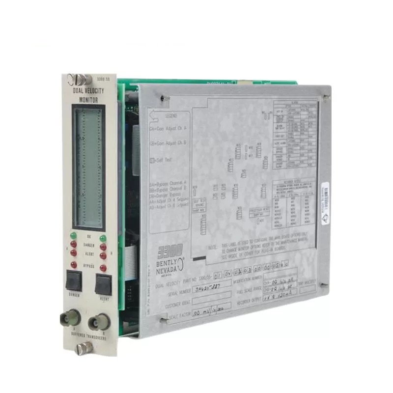 Bently Nevada 3300/55-01-04-12-12-00-00-05-01 Dual Velocity Monitor