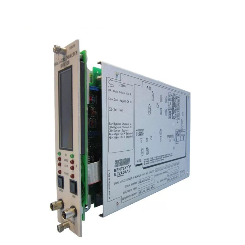 Bently Nevada 3300/25-01-03-03-00-00-01-00 Dual Accelerometer Monitor