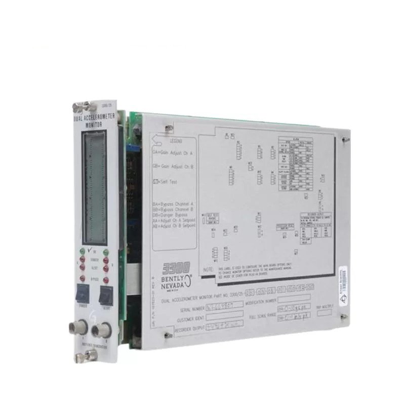 Bently Nevada 3300/25-01-03-03-00-00-03-00 Dual Accelerometer Monitor