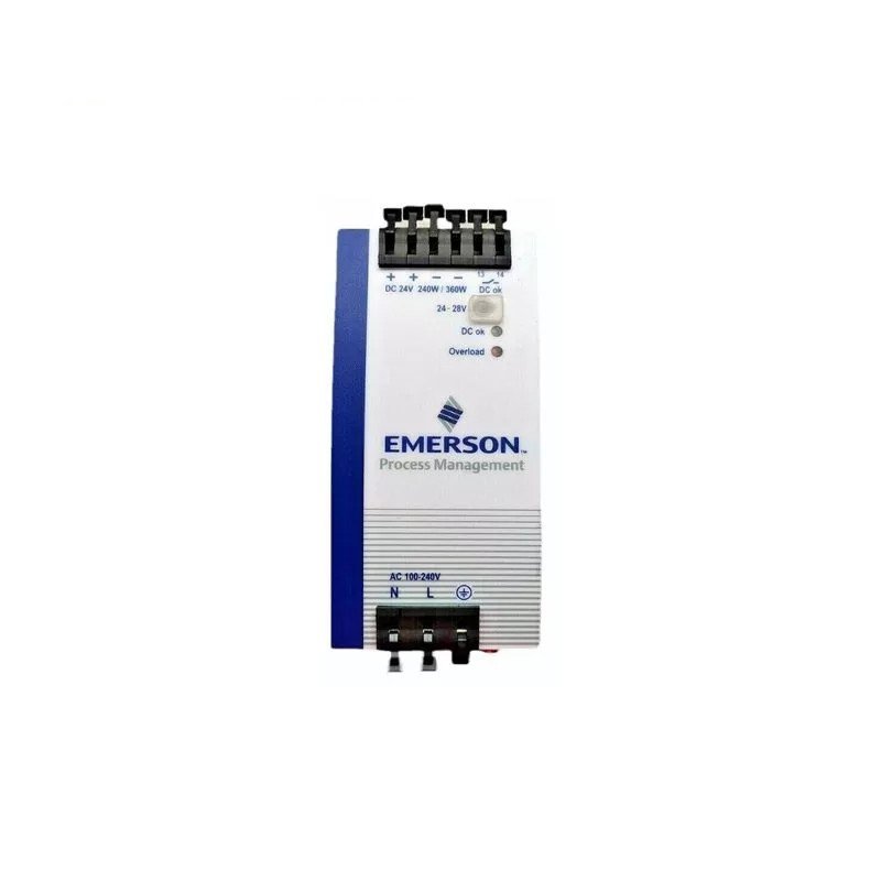Emerson 1X00781H01L Robust DIN-Rail Mountable Power Supply