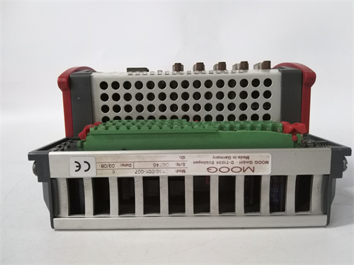 MOOG D136-001-007 servo controller is designed for industrial automation and has the characteristics of high performance,modularization,and multi-axis functions.It uses advanced digital signal processing technology to achieve high-precision position,speed,pressure and force control,meeting the needs of high-precision control in the field of industrial automation.
